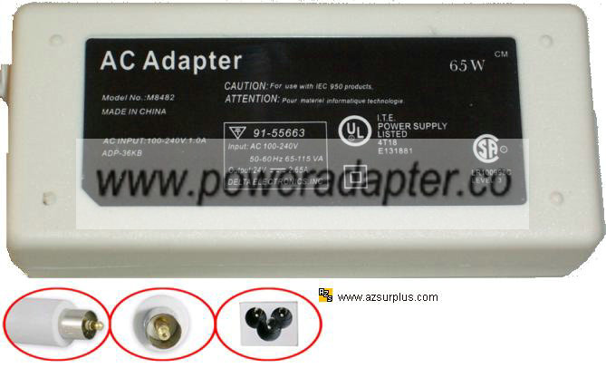 Replacement M8482 AC Adapter 24VDC 2.65A G4 Apple Power Supply Replacement M8482 AC Adapter 24VDC 2.65A G4 Apple Power Supply
