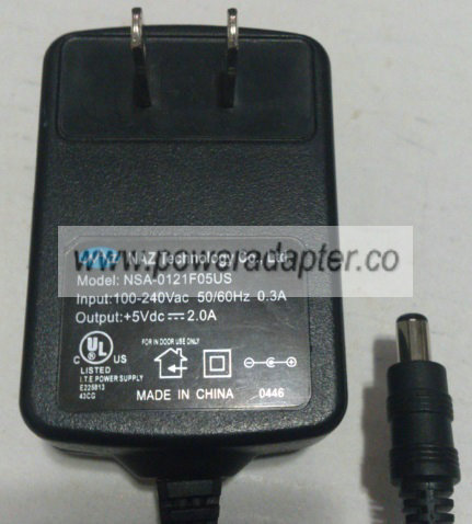 NAZ NSA-0121F05US AC ADAPTER 5VDC 2A -( )- 2x5.5x9.5mm NAZ NSA-0121F05US AC ADAPTER 5VDC 2A -( )- 2x5.5x9.5mm