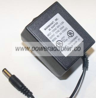 WARMKRAFT DV-1235ACS AC ADAPTER 12VAC 350mA NEW WARMKRAFT DV-1235ACS AC ADAPTER 12VAC 350mA NEW