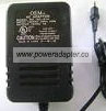 OEM AD-151A AC ADAPTER 15VDC 1A -( )- 2x5.5mm POWER SUPPLY OEM AD-151A AC ADAPTER 15VDC 1A -( )- 2x5.5mm POWER SUPPLY