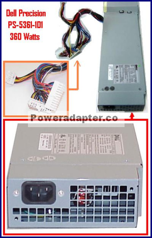 DELL PS-5361-1D1 PRECISION 450 server Power Supply 360W J0602 Du DELL PS-5361-1D1 PRECISION 450 server Power Supply 360W J0602 Du