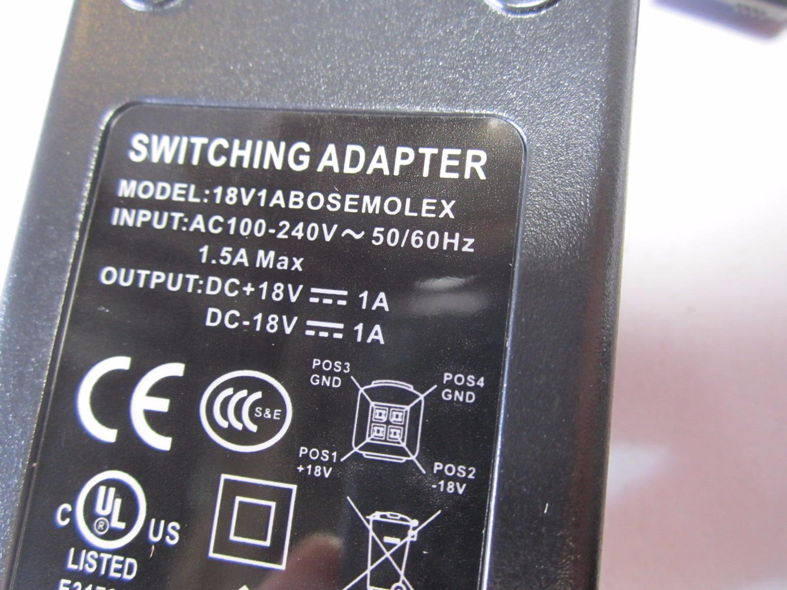 Replacement for Bose PSM36W-208 293247-002 DC 18V 1A Switching Power Supply We are Proud to announce For Sale our very Replacement for Bose PSM36W-208 293247-002 DC 18V 1A Switching Power Supply We are Proud to announce For Sale our very