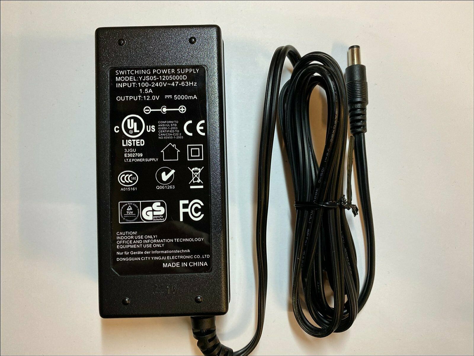 Replacement Adaptor for LS Model LSE9901B1250 12V 4.16A Type: Power Adapter Max. Output Power: 75W Output Voltage(s Replacement Adaptor for LS Model LSE9901B1250 12V 4.16A Type: Power Adapter Max. Output Power: 75W Output Voltage(s