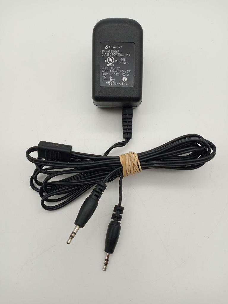 Cobra Walkie Talkie Radio AC Adapter 12v Dual Charger Power Supply UD-1201 Brand: Cobra Type: AC/AC Adapter Cable Le Cobra Walkie Talkie Radio AC Adapter 12v Dual Charger Power Supply UD-1201 Brand: Cobra Type: AC/AC Adapter Cable Le