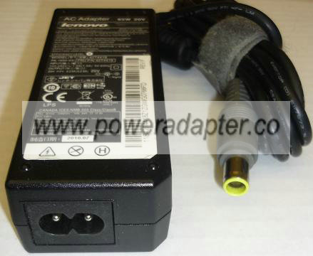 LENOVO 42T4418 AC ADAPTER 20V DC 3.25A 65W USED 1x5.3x8x11mm -(+ LENOVO 42T4418 AC ADAPTER 20V DC 3.25A 65W USED 1x5.3x8x11mm -(+