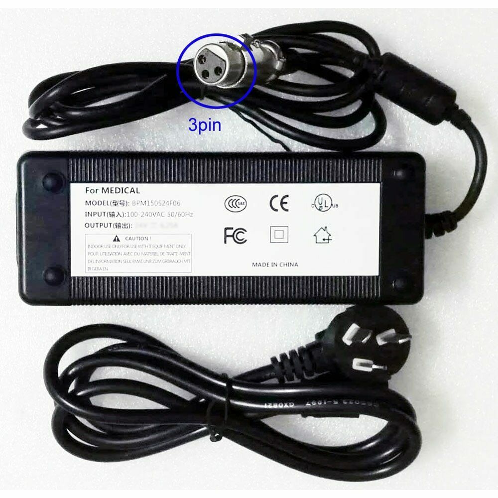 Replacement Power Adapter For MEDICAL BPM150S24F06 3-Pole Plug Displays Adapter Compatible Brand: For MEDICAL Brand Replacement Power Adapter For MEDICAL BPM150S24F06 3-Pole Plug Displays Adapter Compatible Brand: For MEDICAL Brand