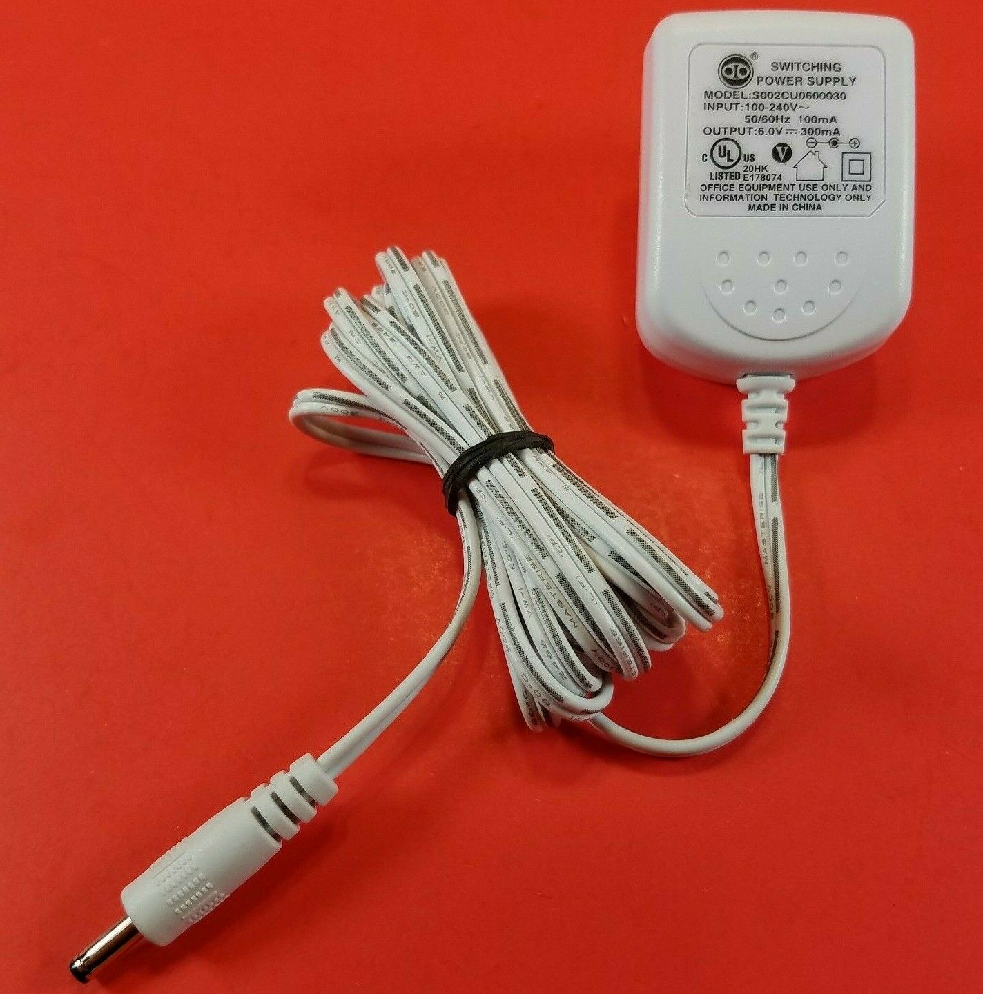 Switching Power Supply S002CU0500030 AC/DC Adapter 6V - 300mA Charger Adaptor Type: Switching Power Supply Features: Switching Power Supply S002CU0500030 AC/DC Adapter 6V - 300mA Charger Adaptor Type: Switching Power Supply Features: