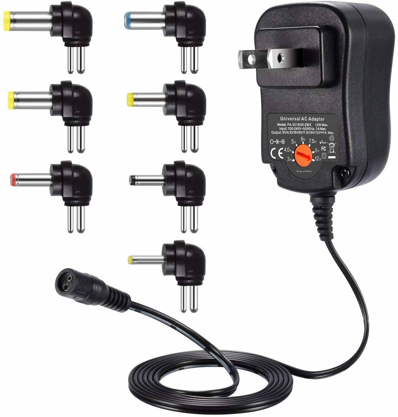 12W 3-12V Universal AC/DC Adapter Power Supply for Class 2 Transformer 120v 60hz Connection Split/Duplication: 1:2 Out 12W 3-12V Universal AC/DC Adapter Power Supply for Class 2 Transformer 120v 60hz Connection Split/Duplication: 1:2 Out