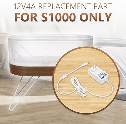 12V Power Supply Adapter for Snoo Model S1000 Happiest Baby Snoo Smart Sleeper Bassinet YLS06511F-120400 YLS06511F120400 12V Power Supply Adapter for Snoo Model S1000 Happiest Baby Snoo Smart Sleeper Bassinet YLS06511F-120400 YLS06511F120400