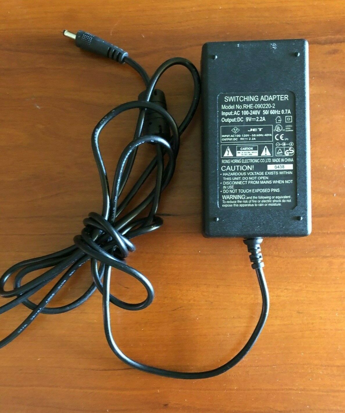 JET RHE-090220-2 Switching Power Supply Adapter 9V 2.2A Custom Bundle: No Output Voltage: 9V Type: Adapter Brand: JET JET RHE-090220-2 Switching Power Supply Adapter 9V 2.2A Custom Bundle: No Output Voltage: 9V Type: Adapter Brand: JET