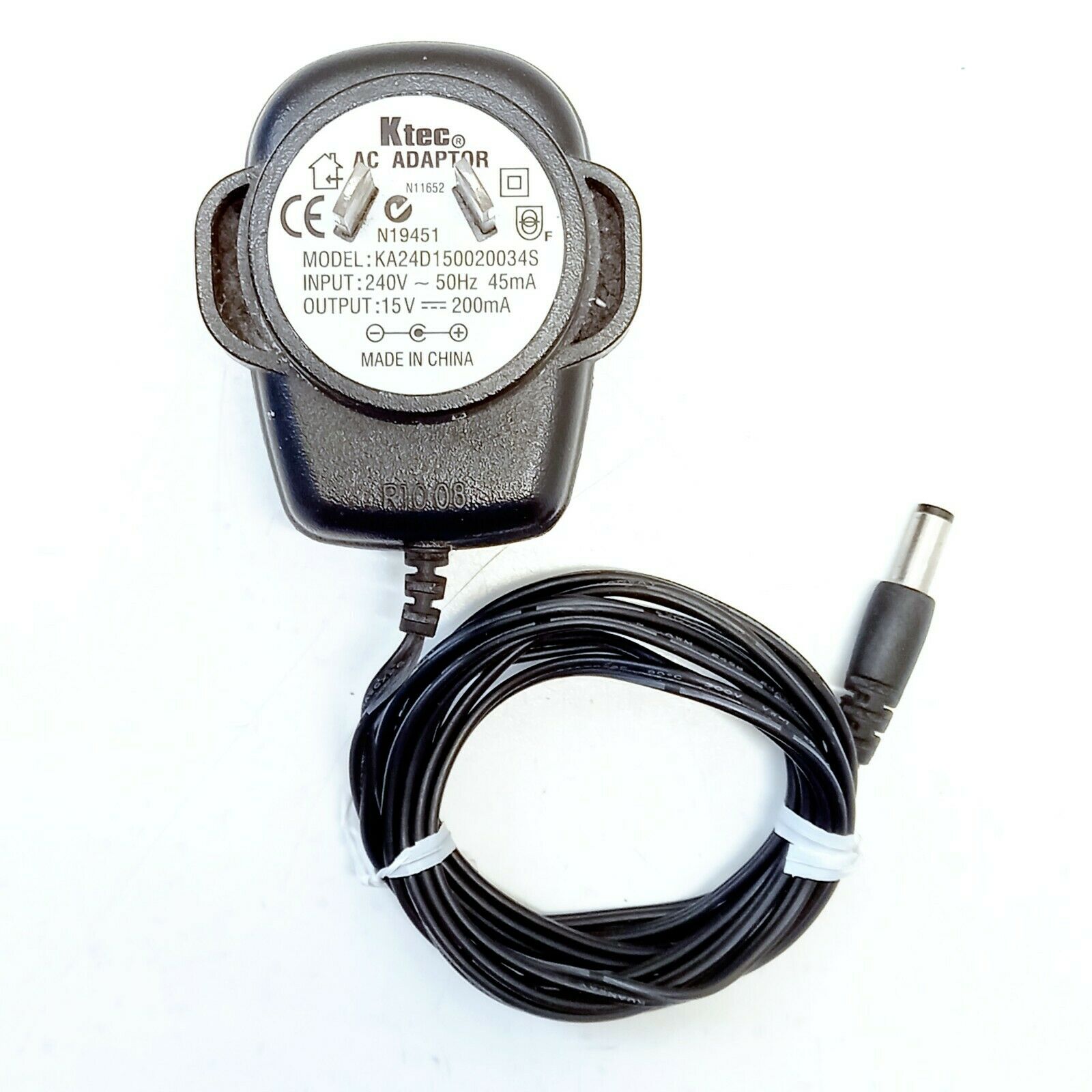 KTEC AC Adapter KA24D150020034S Power Supply N19451 15v Type: AC/AC Adapter Features: new Output Voltage: 15 V Brand KTEC AC Adapter KA24D150020034S Power Supply N19451 15v Type: AC/AC Adapter Features: new Output Voltage: 15 V Brand