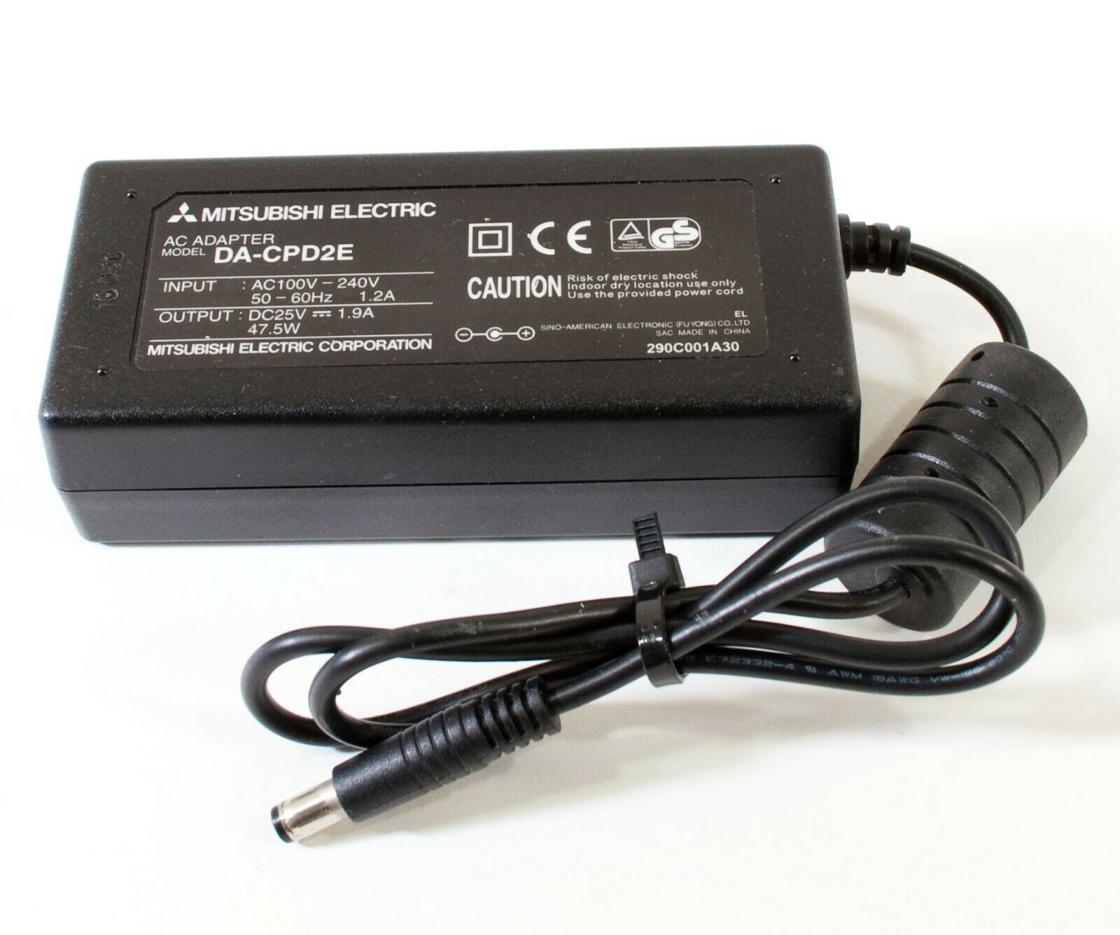 Mitsubishi DA-CPD2E AC Adapter 25V 1.9A Original Charger Power Supply Q815 Brand: Mitsubishi Type: Adapter Mitsubishi Mitsubishi DA-CPD2E AC Adapter 25V 1.9A Original Charger Power Supply Q815 Brand: Mitsubishi Type: Adapter Mitsubishi