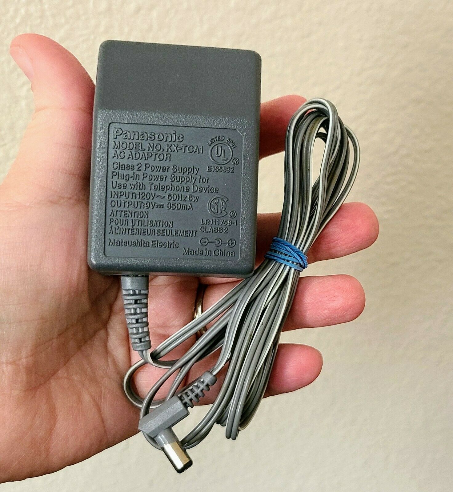 Panasonic KX-TCA1 Cordless Phone Wall Charger / AC Power Adapter / Original OEM Panasonic KX-TCA1 Cordless Phone Wall Panasonic KX-TCA1 Cordless Phone Wall Charger / AC Power Adapter / Original OEM Panasonic KX-TCA1 Cordless Phone Wall