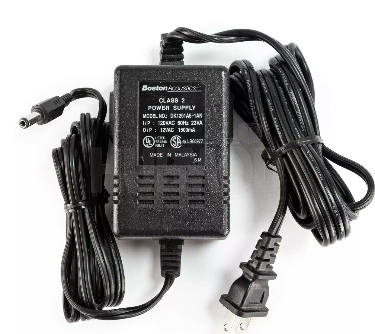 Genuine Boston Acoustics BA735/BA745/BA635 DK1201A5-1AN 12V Power Supply Adapter Brand: Boston Acoustics Type: Powe Genuine Boston Acoustics BA735/BA745/BA635 DK1201A5-1AN 12V Power Supply Adapter Brand: Boston Acoustics Type: Powe