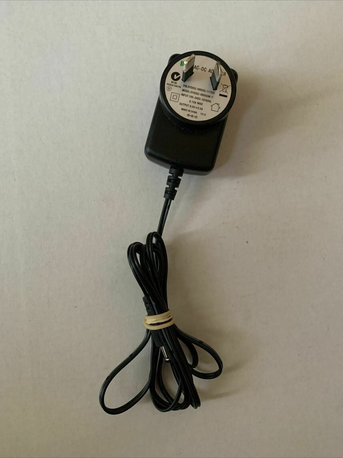 DYS AC/DC Adapter DYS052-090050W-7 9v 0.5a Power Adapter Colour: Black Type: AC/DC Adapter Compatible Model: Unive DYS AC/DC Adapter DYS052-090050W-7 9v 0.5a Power Adapter Colour: Black Type: AC/DC Adapter Compatible Model: Unive