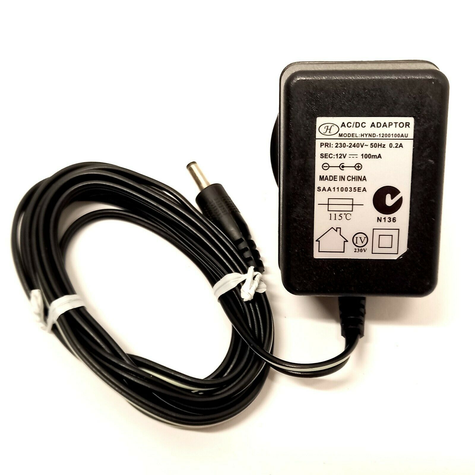 HUIYANG AC/DC Power Adapter MODEL: HYND-1200100AU 12v Brand: HUIYANG Compatible Brand: Universal Type: AC/DC Adapt HUIYANG AC/DC Power Adapter MODEL: HYND-1200100AU 12v Brand: HUIYANG Compatible Brand: Universal Type: AC/DC Adapt