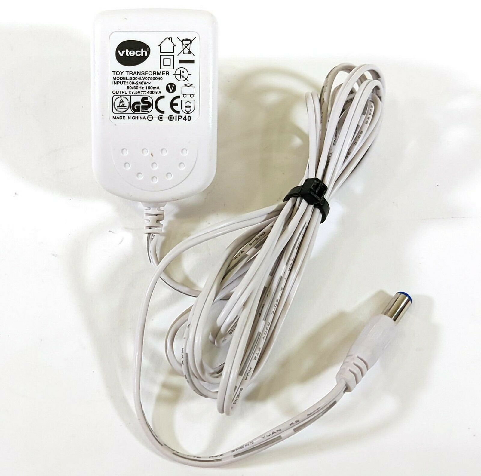 Vtech S004LV0750040 Transformer AC/DC Adapter 7.5V 400mA Original Charger D286 Output Current: 400 mA Compatible Brand Vtech S004LV0750040 Transformer AC/DC Adapter 7.5V 400mA Original Charger D286 Output Current: 400 mA Compatible Brand