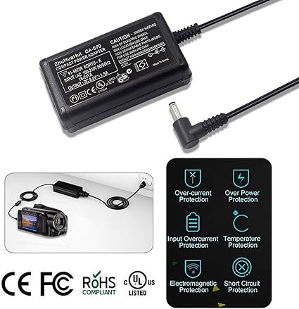CA-570 AC Adapter Charger Compatible with Canon VIXIA HV/HF/HG Series: VIXIA HV10 VIXIA HV20 VIXIA HV30 VIXIA HF M32 VIX CA-570 AC Adapter Charger Compatible with Canon VIXIA HV/HF/HG Series: VIXIA HV10 VIXIA HV20 VIXIA HV30 VIXIA HF M32 VIX