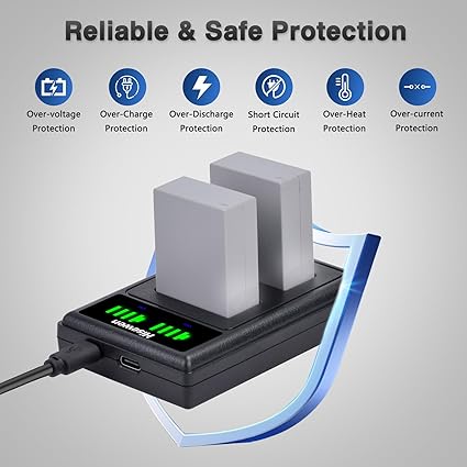 NB-10L Battery 2 Pack 1500mAh and Dual USB Charger for Canon NB 10L, PowerShot G1X, G3X, G15, G16, SX40 HS, SX40HS, SX50 NB-10L Battery 2 Pack 1500mAh and Dual USB Charger for Canon NB 10L, PowerShot G1X, G3X, G15, G16, SX40 HS, SX40HS, SX50