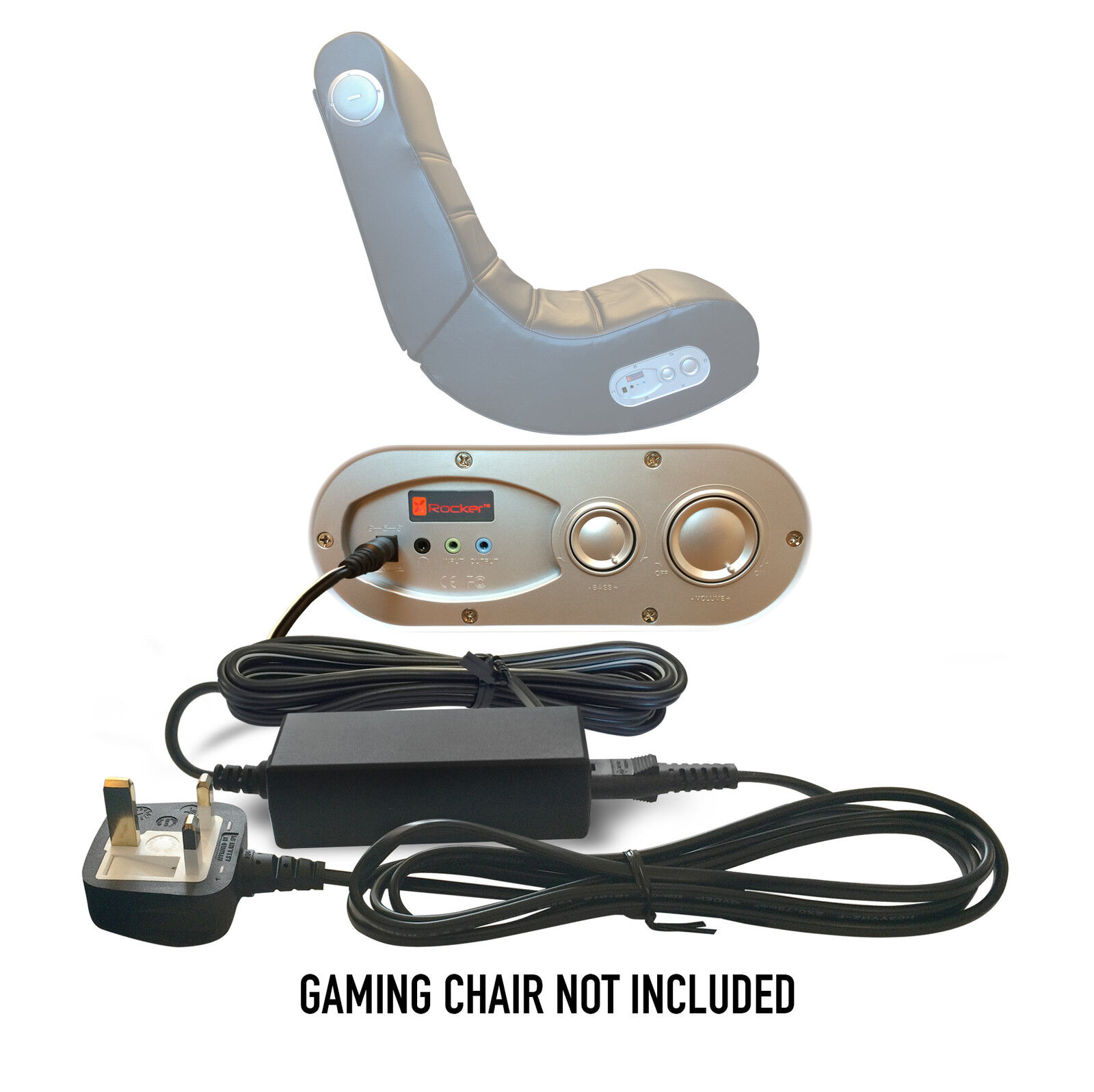 9v 1a x rocker gaming chair UK AC/DC power supply mains adapter plug Playstation Replacement X-Rocker 9V / DC 9.0V Ac M 9v 1a x rocker gaming chair UK AC/DC power supply mains adapter plug Playstation Replacement X-Rocker 9V / DC 9.0V Ac M
