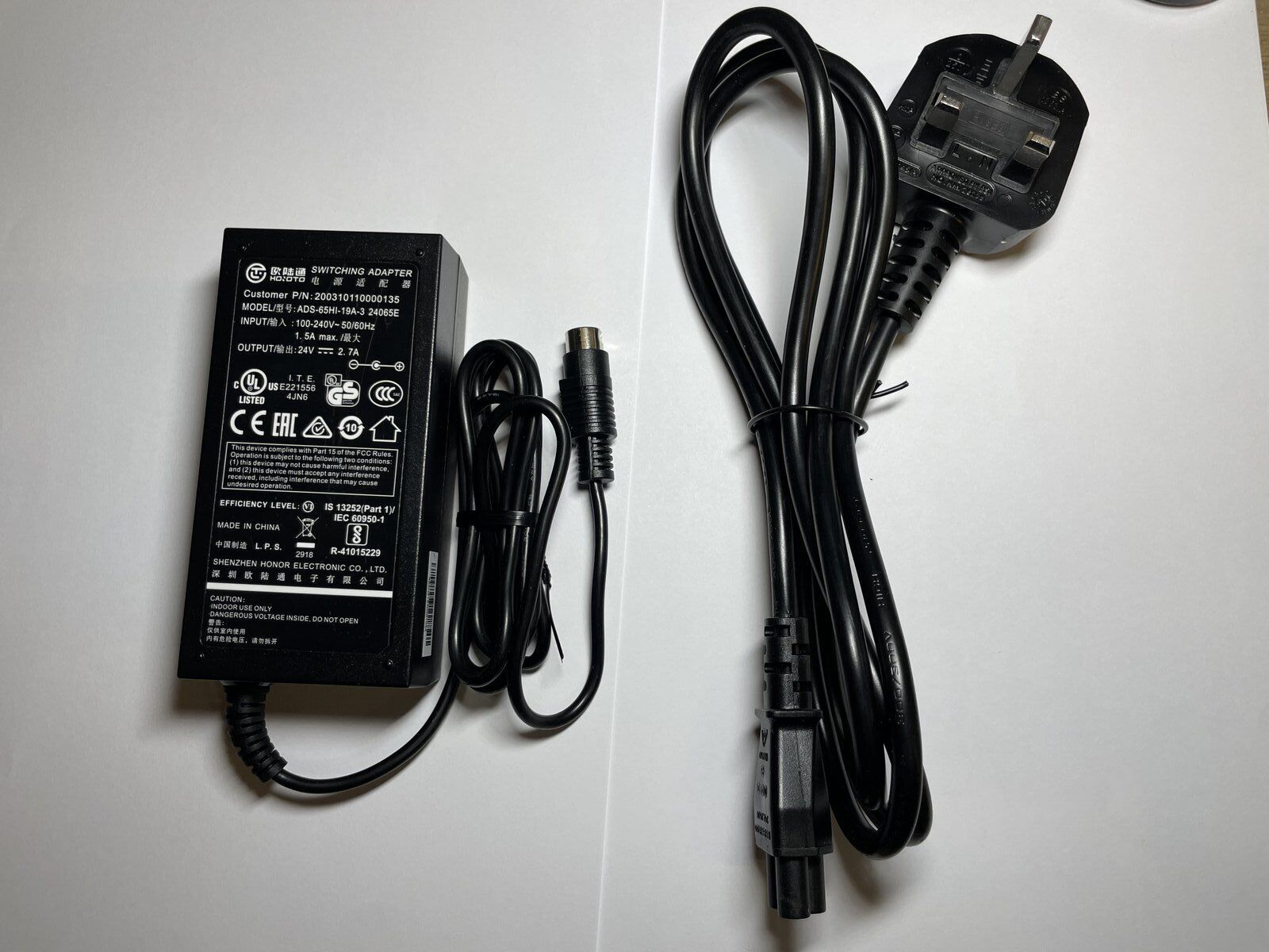 Replacement for 24V 2.15A DA-52B24 PS60A-24C PS60A-24B AC Adapter for Star SP298 Bundled Items Power Cable EAN 50594243 Replacement for 24V 2.15A DA-52B24 PS60A-24C PS60A-24B AC Adapter for Star SP298 Bundled Items Power Cable EAN 50594243