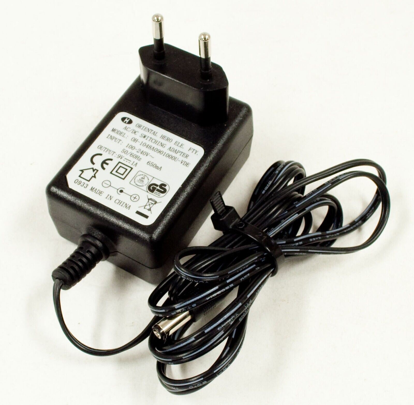 Oriental Hero OH-1048A0901000U-VDE AC Adapter 9V 1A Power Supply Europlug Brand: Oriental Hero Type: Adapter Orienta Oriental Hero OH-1048A0901000U-VDE AC Adapter 9V 1A Power Supply Europlug Brand: Oriental Hero Type: Adapter Orienta
