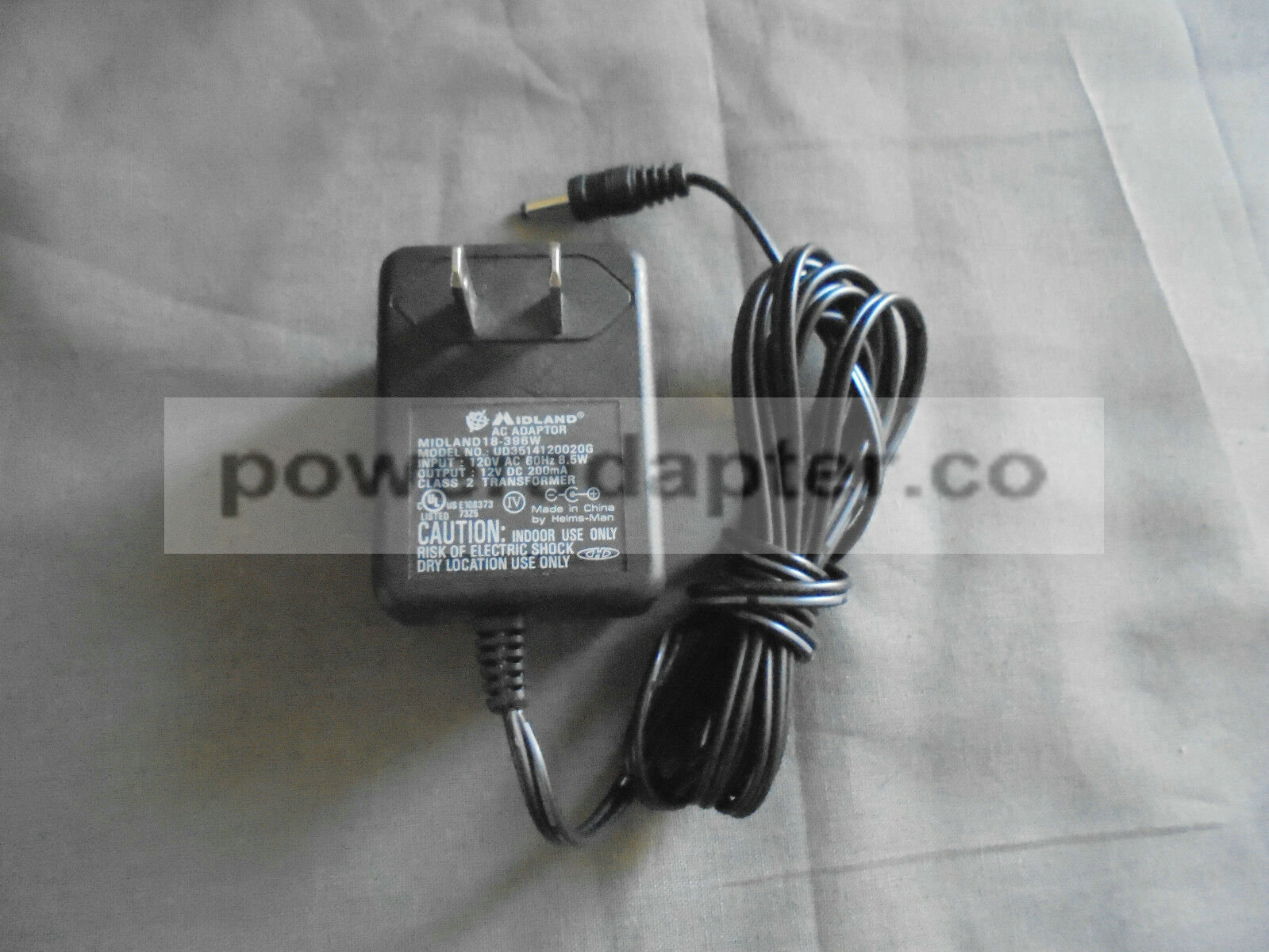 Midland 18-396W DPX351326 Weather Radio AC Adapter Power Supply UD3514120020G Condition: Used: An item that has been Midland 18-396W DPX351326 Weather Radio AC Adapter Power Supply UD3514120020G Condition: Used: An item that has been