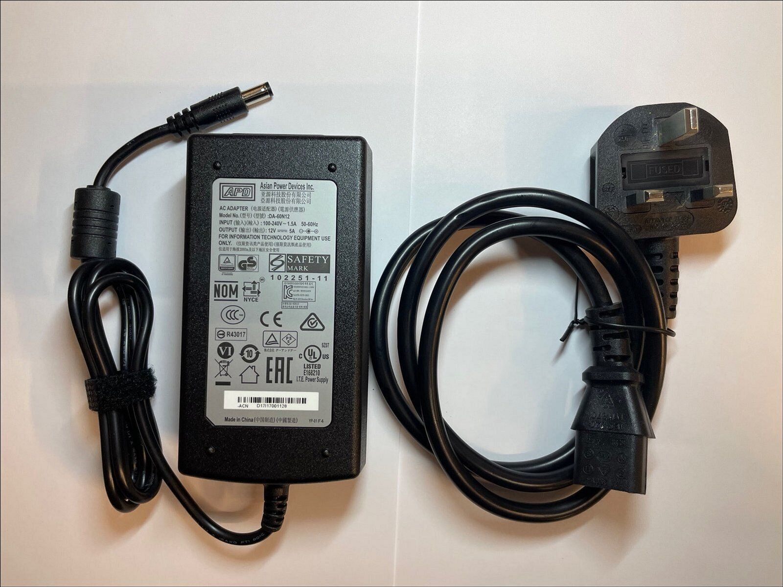 Replacement 12V 5A AC-DC Adaptor Power Supply for Nobsound NS-01G PRO Mini Amp Type Power Adapter Compatible Model 5.5m Replacement 12V 5A AC-DC Adaptor Power Supply for Nobsound NS-01G PRO Mini Amp Type Power Adapter Compatible Model 5.5m