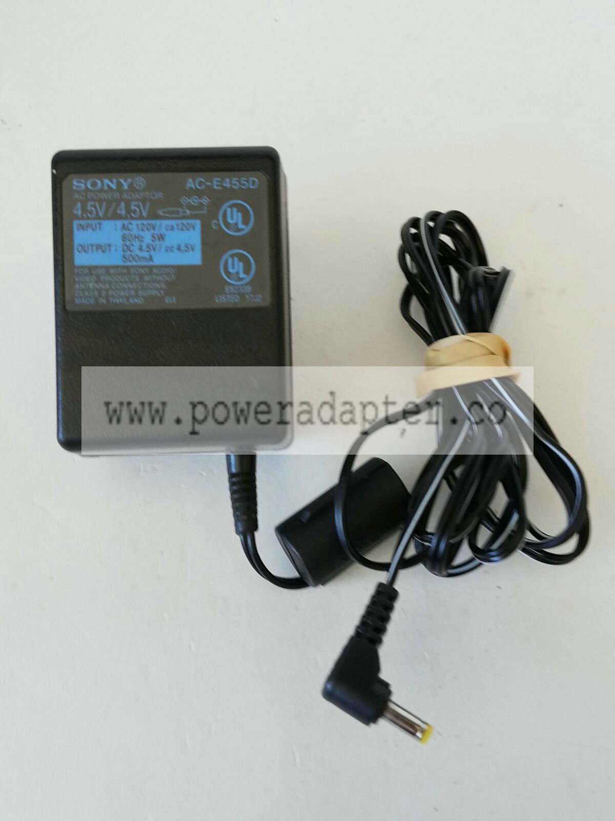 Sony AC-E455D Power Supply AC Adapter 4.5VDC 500mA Brand: Sony MPN: AC-E455D Model: AC-E455D Output Voltage: 4.5V Sony AC-E455D Power Supply AC Adapter 4.5VDC 500mA Brand: Sony MPN: AC-E455D Model: AC-E455D Output Voltage: 4.5V
