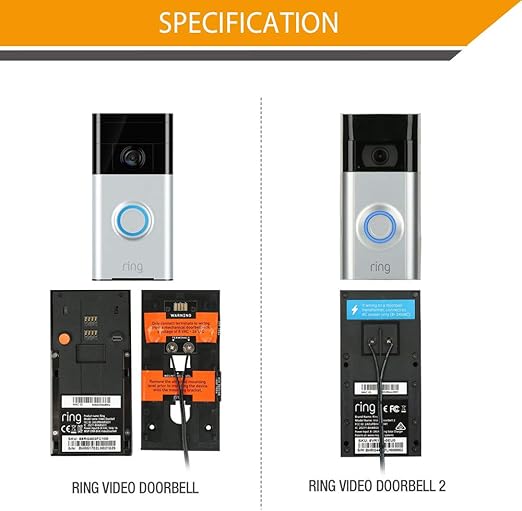 Doorbell Transformer, 18V / 800mA Power Adapter for Ring Video Doorbell, Ring Video Doorbell Pro and Ring Video Doorbell Doorbell Transformer, 18V / 800mA Power Adapter for Ring Video Doorbell, Ring Video Doorbell Pro and Ring Video Doorbell