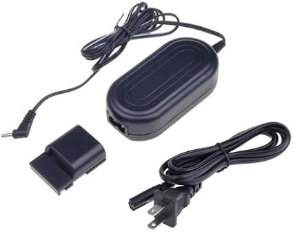 AC Power Adapter with DC Coupler Cable Kit for Canon G7 G9 EOS 350D 400D NB-2L - Replacement for ACK-DC20, US Plug Conn AC Power Adapter with DC Coupler Cable Kit for Canon G7 G9 EOS 350D 400D NB-2L - Replacement for ACK-DC20, US Plug Conn