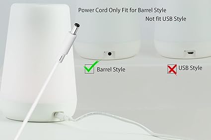 Adapter Power Cord Replacement for Hatch Baby Rest, Rest+ and Rest Mini Sound Machine, Barrel Style 5V 2A White AC Suppl Adapter Power Cord Replacement for Hatch Baby Rest, Rest+ and Rest Mini Sound Machine, Barrel Style 5V 2A White AC Suppl