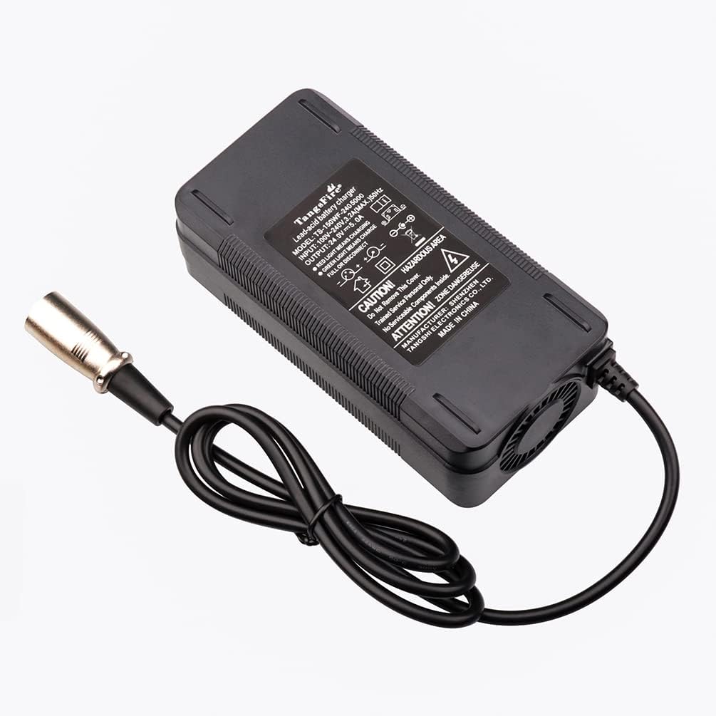 24V Power Chair Charger Output 5A 3-Pin XLR Male Connector for Scooter Shoprider Pride Mobility Mountain Trailz GOGO Sco 24V Power Chair Charger Output 5A 3-Pin XLR Male Connector for Scooter Shoprider Pride Mobility Mountain Trailz GOGO Sco