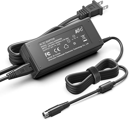 24V 4-Pin AC/DC Adapter Compatible with Thrustmaster T-GT TGT II TGTII Force Feedback Racing Wheel Servo Base 4169099 96 24V 4-Pin AC/DC Adapter Compatible with Thrustmaster T-GT TGT II TGTII Force Feedback Racing Wheel Servo Base 4169099 96