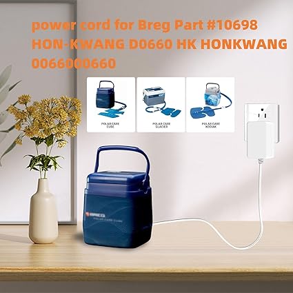 6V Power Cord for Breg Polar Care Cube #10698 Compatible with HON-Kwang D0660 HK HONKWANG D 0660 00660 Charger Power Ada 6V Power Cord for Breg Polar Care Cube #10698 Compatible with HON-Kwang D0660 HK HONKWANG D 0660 00660 Charger Power Ada