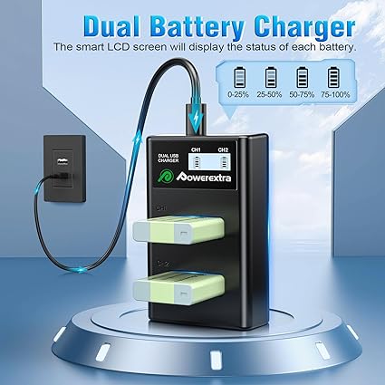 2-Pack NB-13L Battery and Charger Compatible with Canon PowerShot G7 X Mark II,G7 X Mark III,G7 X, G5 X, G5X Mark II, G9 2-Pack NB-13L Battery and Charger Compatible with Canon PowerShot G7 X Mark II,G7 X Mark III,G7 X, G5 X, G5X Mark II, G9