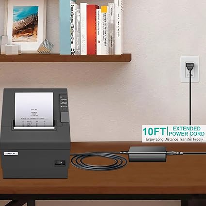24v (3-pin) Ac Dc Adapter Compatible with Epson POS Thermal POS ReadyPrint Thermal Receipt Printer (C31CD52062) Replacem 24v (3-pin) Ac Dc Adapter Compatible with Epson POS Thermal POS ReadyPrint Thermal Receipt Printer (C31CD52062) Replacem