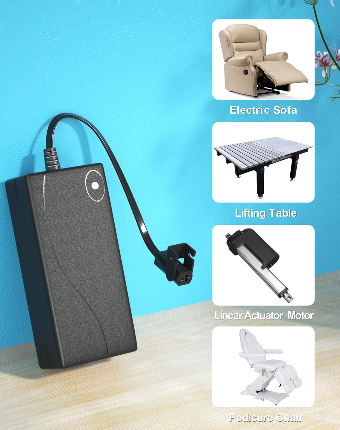 Power Recliner Power Supply, AC/DC Switching Power Supply Transformer 2-pin 29V/24V 2A Adapter with AC Power Cord for El Power Recliner Power Supply, AC/DC Switching Power Supply Transformer 2-pin 29V/24V 2A Adapter with AC Power Cord for El