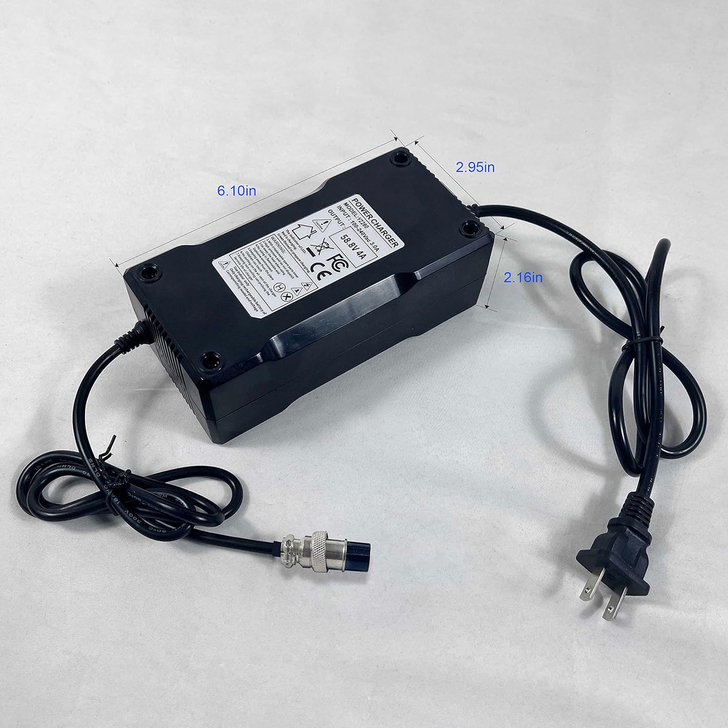 58.8V 4A Lithium Battery Charger for Electric Bike Electric Scooter ,Ebike Battery Charger for 48V 52V 14s Li-ion Batter 58.8V 4A Lithium Battery Charger for Electric Bike Electric Scooter ,Ebike Battery Charger for 48V 52V 14s Li-ion Batter