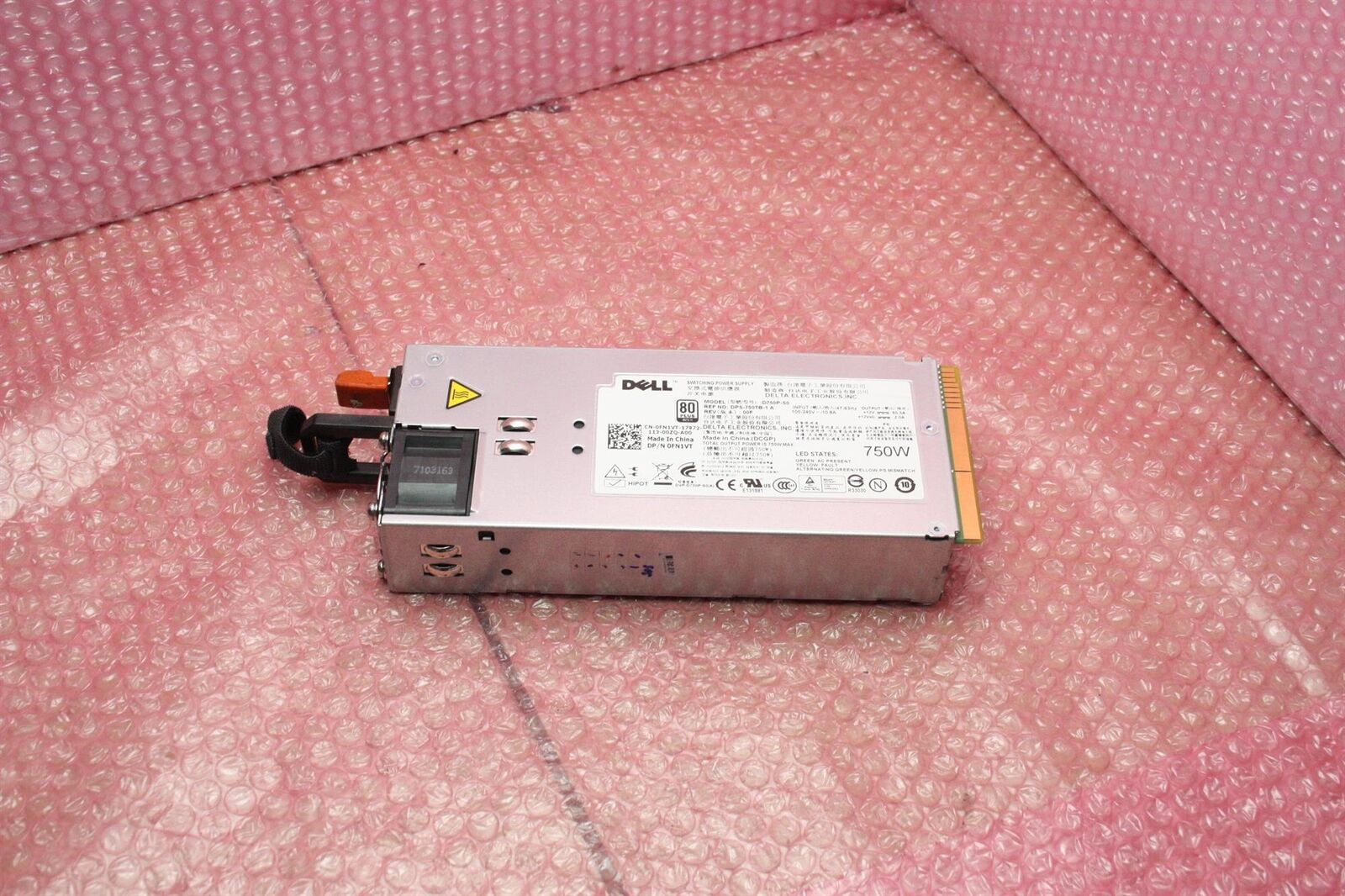 Dell PowerEdge R510 750W PSU Server Power Supply Unit 0FN1VT FN1VT Max. Output Power: 750 - 999 W Cooling: 1 Fan Cat Dell PowerEdge R510 750W PSU Server Power Supply Unit 0FN1VT FN1VT Max. Output Power: 750 - 999 W Cooling: 1 Fan Cat