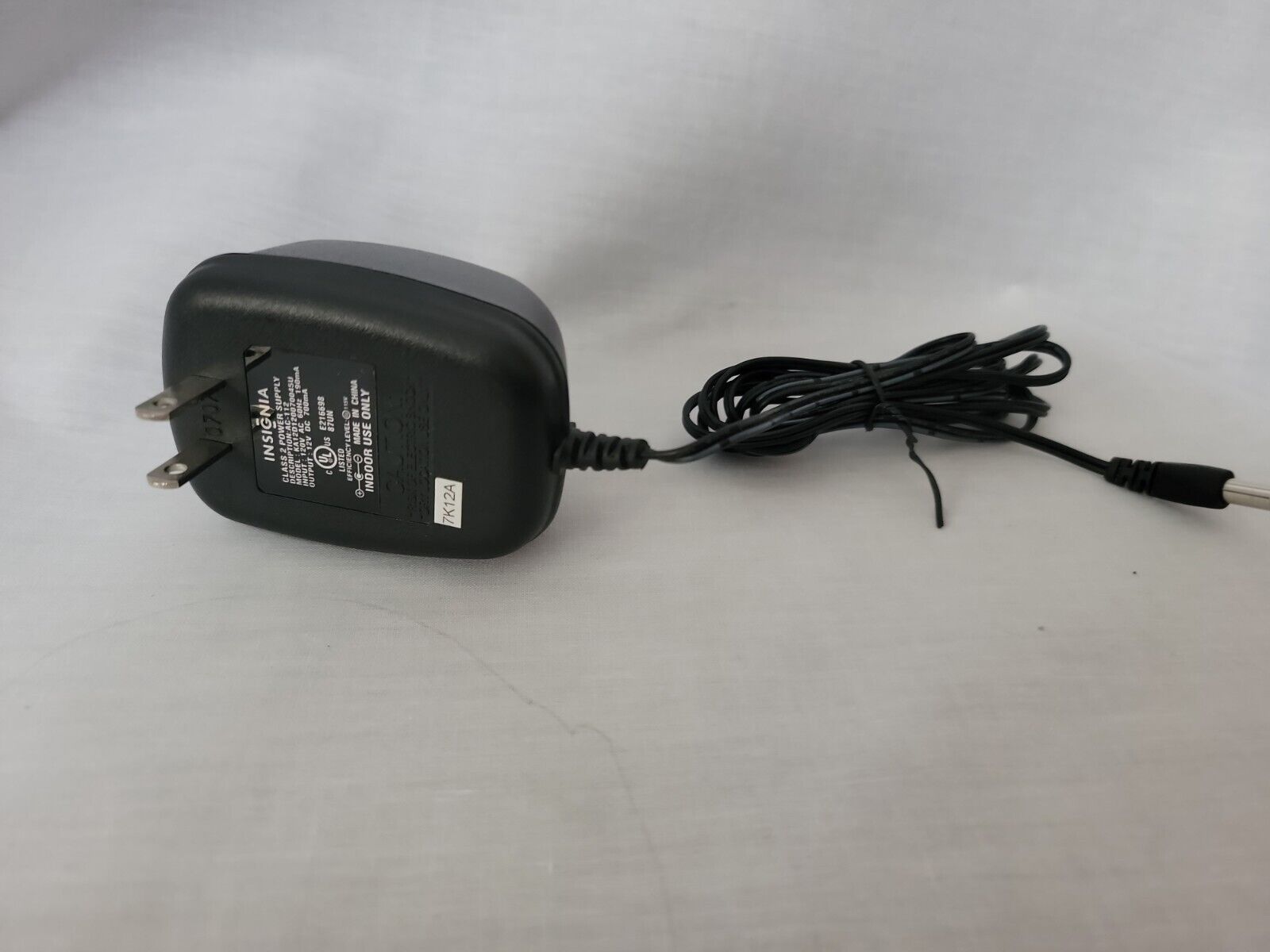 Genuine Insignia AC-112 Class 2 Power Supply Adapter 12V 700mA KA12D120070045U Brand: Insignia Type: AC/DC Adapter Genuine Insignia AC-112 Class 2 Power Supply Adapter 12V 700mA KA12D120070045U Brand: Insignia Type: AC/DC Adapter