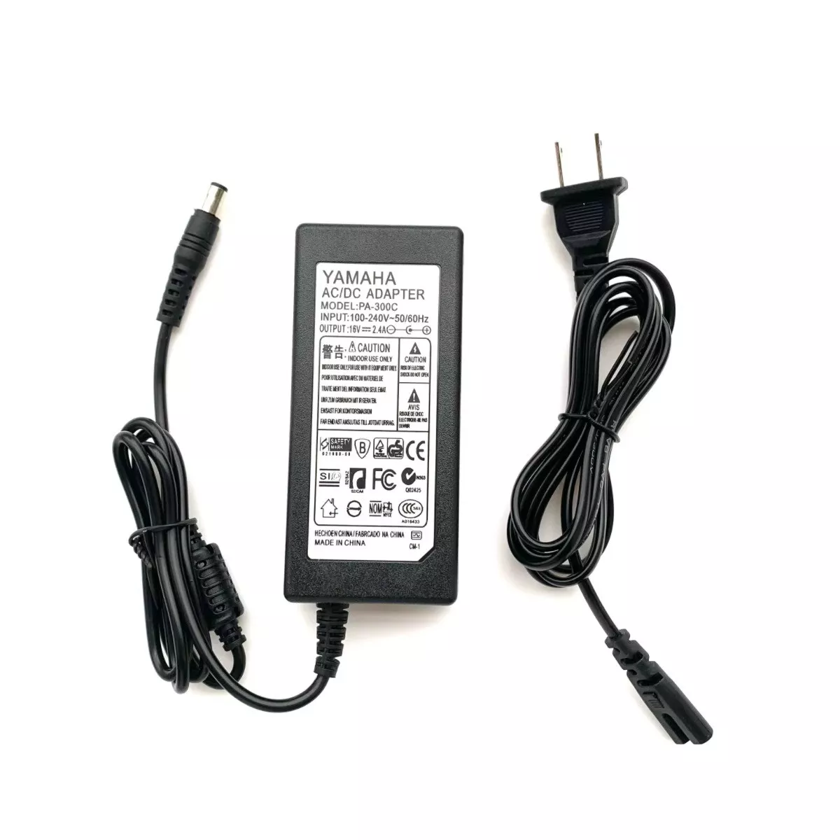 For Yamaha PA-300 PA-301 PA-300B 16V 2.4A Power Charger Adapter Cord Supply Connectors 6.3mm Country of Manufacture Chi For Yamaha PA-300 PA-301 PA-300B 16V 2.4A Power Charger Adapter Cord Supply Connectors 6.3mm Country of Manufacture Chi