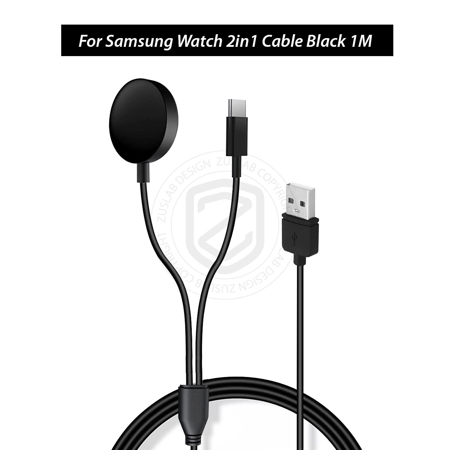 For Samsung Galaxy Watch Series 6 5 4 3 2 Type-c 2 in 1 Charger Charging Cable Compatible Brand For Samsung Items Inclu For Samsung Galaxy Watch Series 6 5 4 3 2 Type-c 2 in 1 Charger Charging Cable Compatible Brand For Samsung Items Inclu